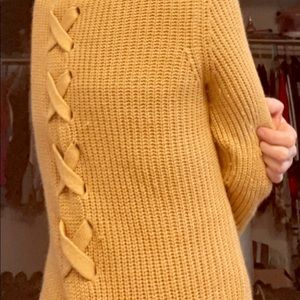 Jamelya Mustard Back Detail Cardigan